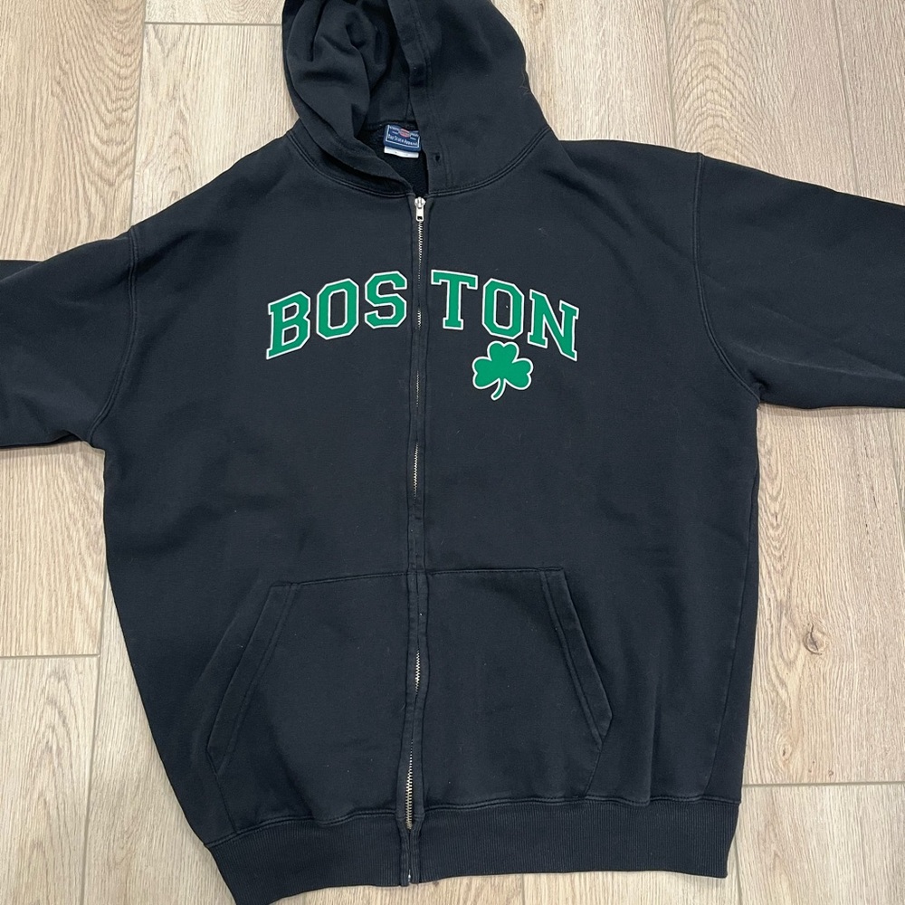 Boston Black Hoodie